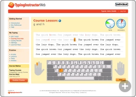 Typing Lessons with Real-Time Feedback
